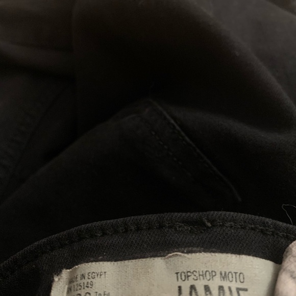 Topshop Black High Waisted Jamie Skinny Jeans - Picture 4 of 4